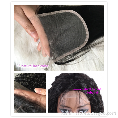 Brazilian Virgin Hair Vendor Transparent Lace Front Wig,150% 180% Density HD Full Lace Human Hair Wigs For Black Women
